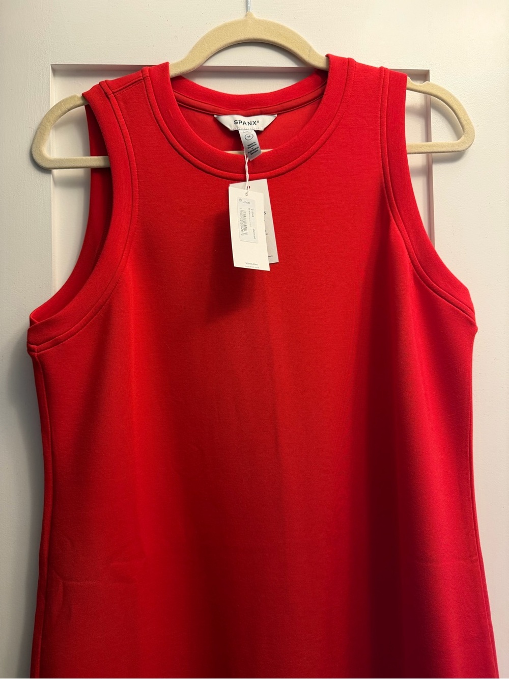 NWT Spanx Air Essentials Red Sleeveless maxi dress size Medium in ‘spanx red’